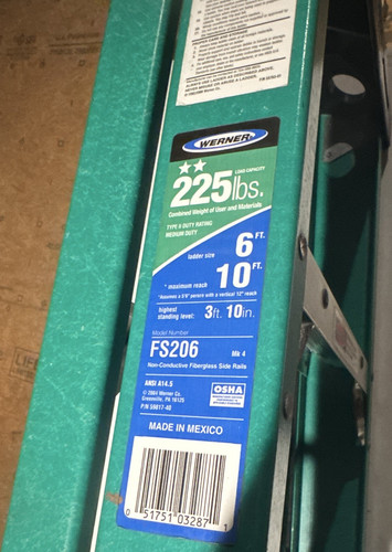 Werner fs206 fiberglass - 6,