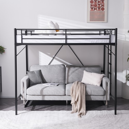 Metal loft bed with - metal,