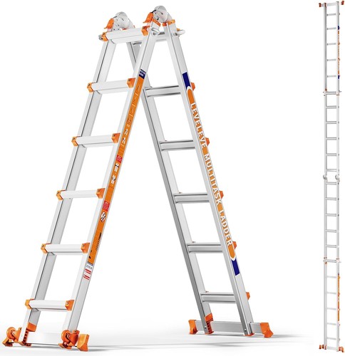 Telescoping frame ladder - telescoping,